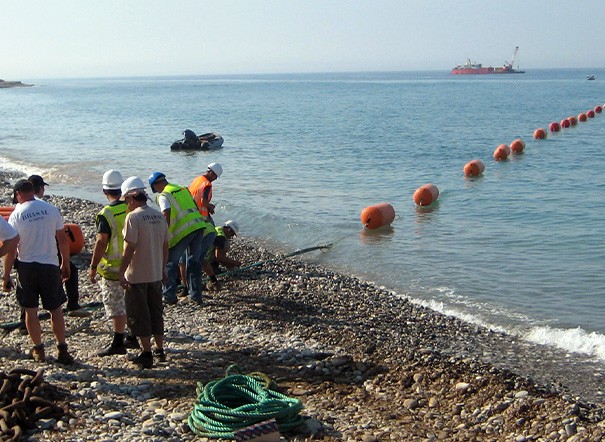 Fiber optics submarine cable systems connecting Cyprus with the rest of the world
